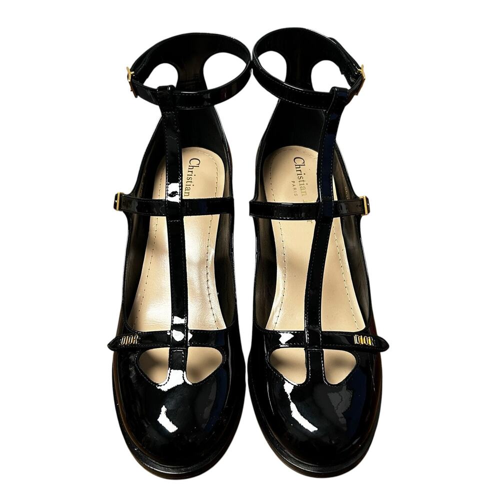 Christian Dior Dior Aime Dior Patent Leather Mary Jane Pumps Womens 39 / US 9 - Picture 3 of 11